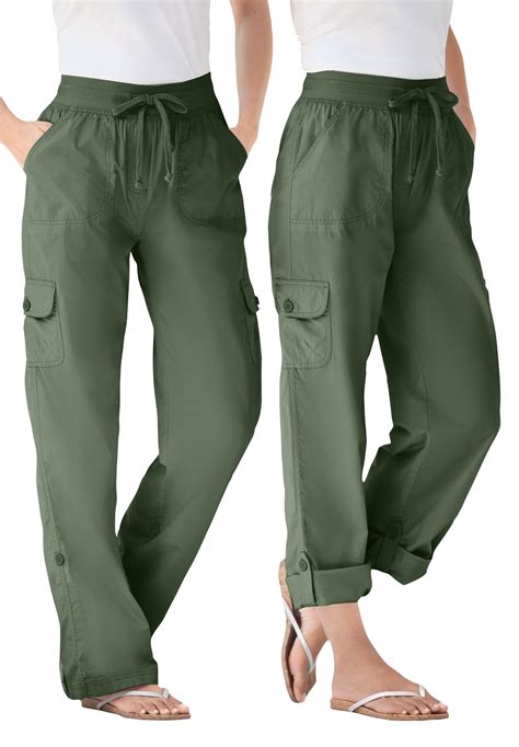 Womens Petite Cargo Pants