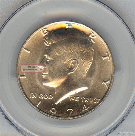 1974 Kennedy Half Dollar Pcgs Ms63