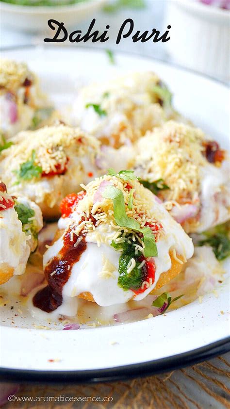 Dahi Puri Recipe | How To Make Dahi Puri - Aromatic Essence