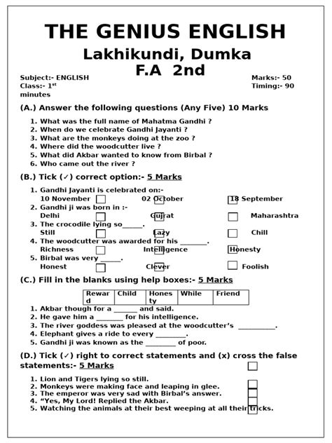 Image result for Class 1 English Syllabus