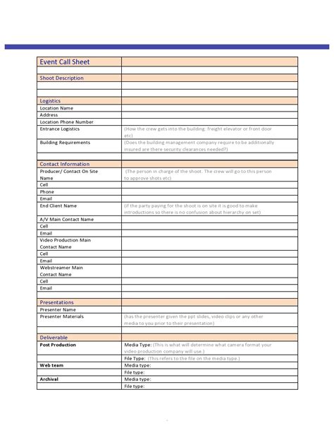 Call Sheet Example 的图像结果