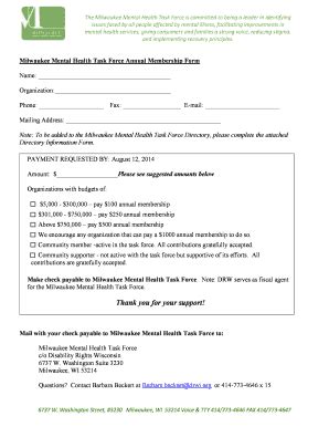 Fillable Online milwaukeemhtf The Milwaukee Mental Health Task Force is ...