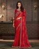 Buy Red Sarees for Women by Peachmode Online | Ajio.com