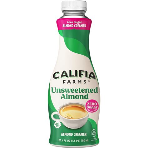 Amazon.com: Califia Farms - Unsweetened Almond Milk Coffee Creamer, 25. ...