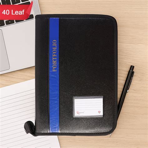 Aerotix A4 Portfolio File with Zipper – 40 Leaf