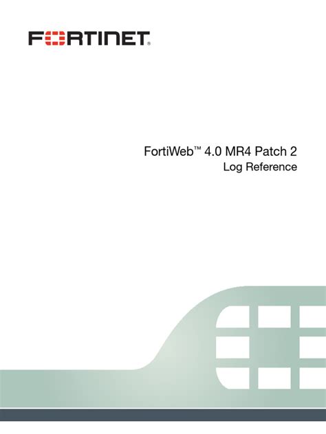 FortiWeb 4 0 MR4 Patch2 Log Reference Revision2 | PDF | File Transfer ...