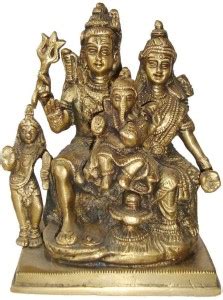 acraftsindia Pital Shiva Parvati Shiv Parivar Bholenath Shankar Ganesh ...