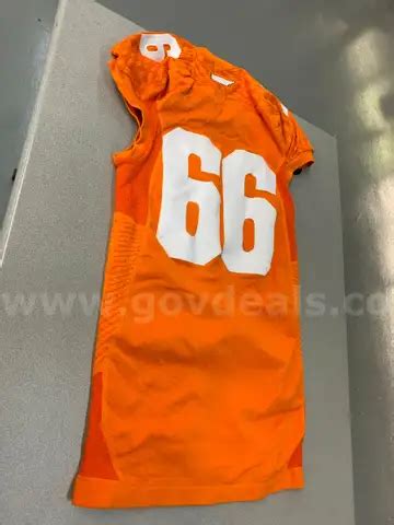 Used Football Jersey--Orange #66 | GovDeals