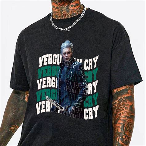 Vergil May Cry Shirt Vergil Dmc Vintage Shirt Video Game Tee - Etsy