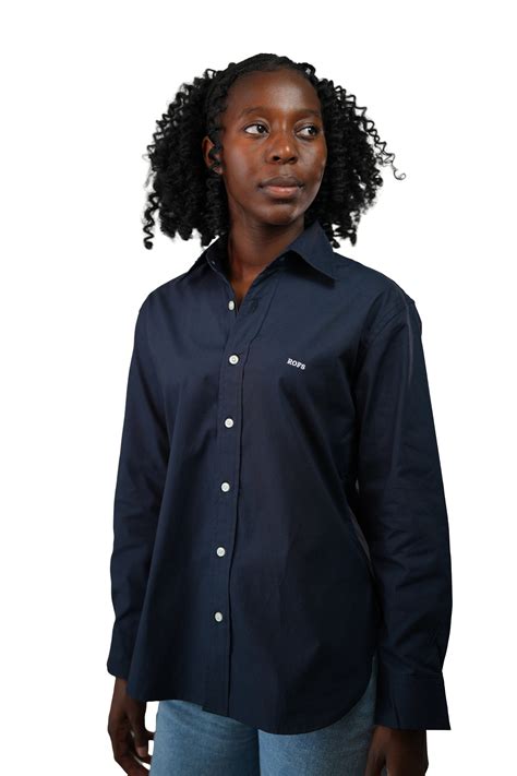Navy Blue Oxford Shirt Women – Rofs Cole Paris