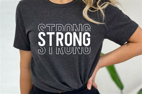 Strong Tshirt Svg, Gym Tshirt Design Graphic by etcify · Creative Fabrica