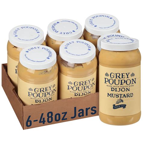 がもう Grey Poupon Dijon Mustard (6 ct Casepack, 48 oz Jars)：Glomarket まで ...