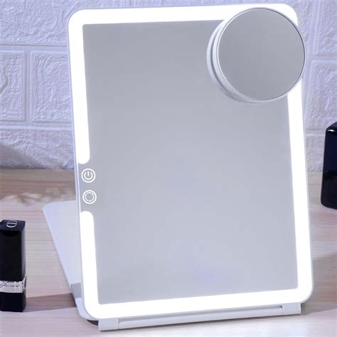 Amazon.com: FUNTOUCH Rechargeable Travel Makeup Mirror, Portable ...