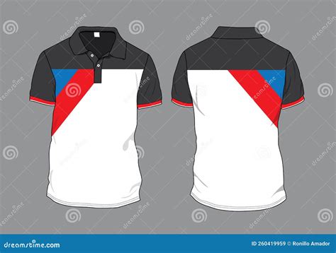 Ringer T-shirts Blank Templates Vector Illustration | CartoonDealer.com ...