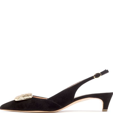Rupert Sanderson | Misty Ripple Pebble in Black Suede | Black