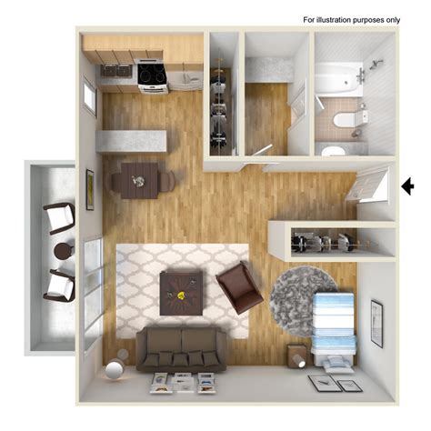 Floor Plans & Rental Rates | Oak Creek Apartments