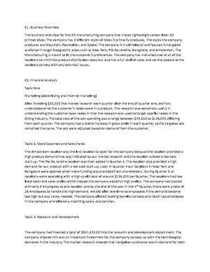 Image result for Business Simulation D361 Task 1