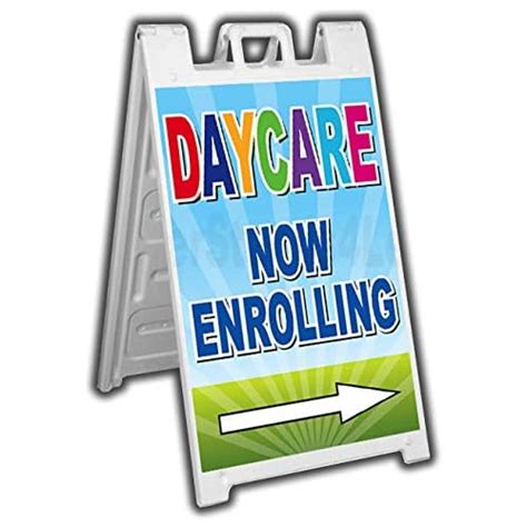 Buy 4 Less Co Daycare Now Enrolling Signicade A-Frame Sign Sidewalk ...