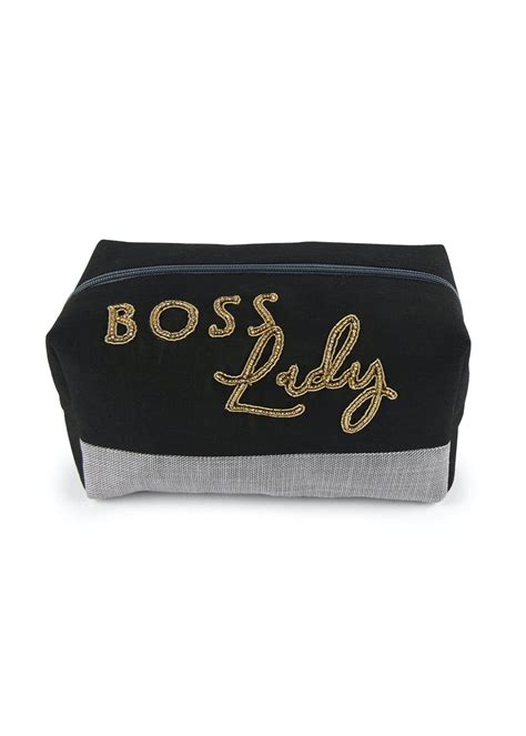 Get Cotton Blend "Boss Lady" Graphic Pouch at ₹ 999 | LBB Shop