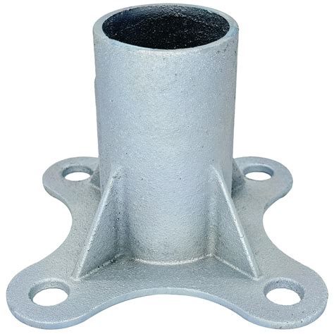 Snapklik.com : Chain Link Fence Post 2 1/2" Floor Flange, Pipe Flange ...