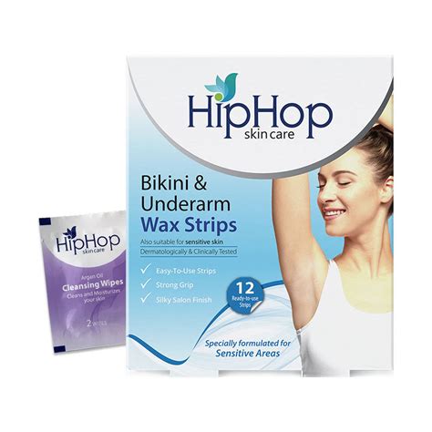 HipHop Bikini & Underarm Wax Strips With Argan Oil (12 Strips) – HipHop ...