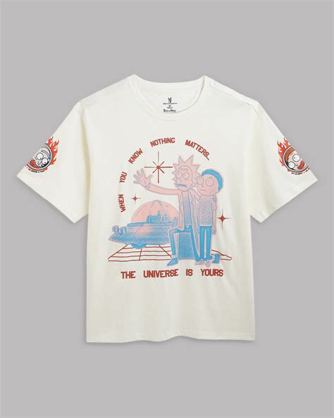 Rick & Morty Off White Oversized Tshirt Men – Free Authority