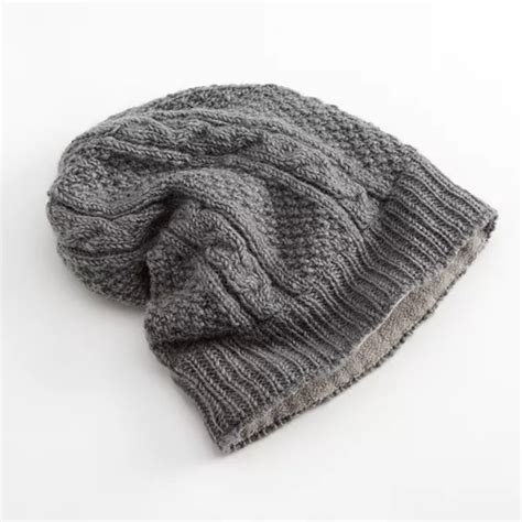 SIJJL Cable-Knit Wool Beanie