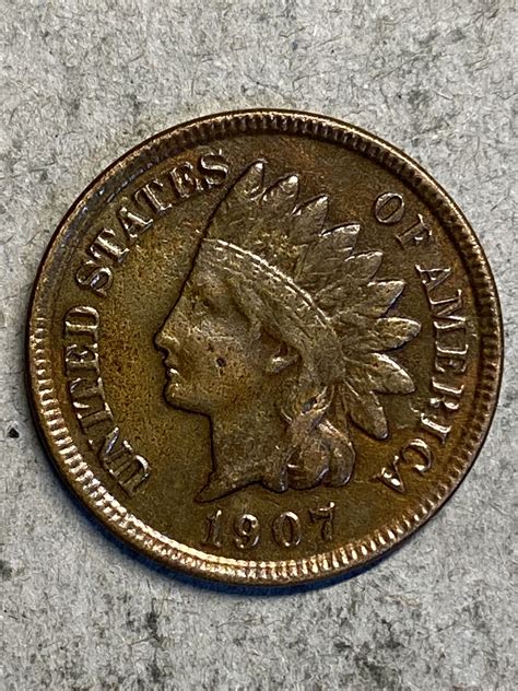 1907 Indian Head Cent MS60+RB - For Sale, Buy Now Online - Item #844669