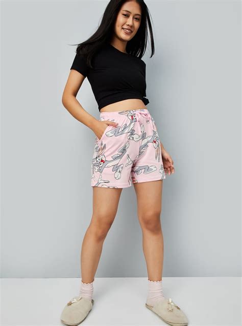 Buy Women Bugs Bunny Print Shorts Online at just Rs. 399.0 ...