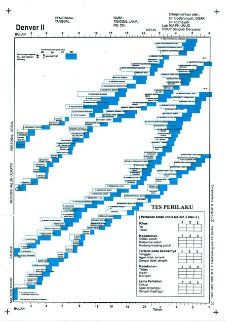 Denver Developmental Screening Test Printable Form - Printable Forms ...