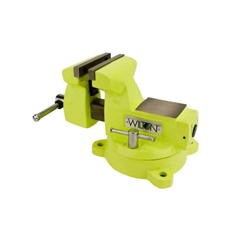 Wilton 6-in Bench Vise, 5-3/4-in Jaw Opening, 4-in Throat Depth, Green ...