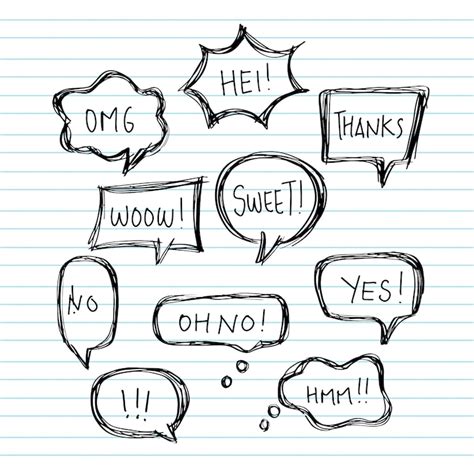 Hand drawn speech bubbles Images - Free Download on Freepik