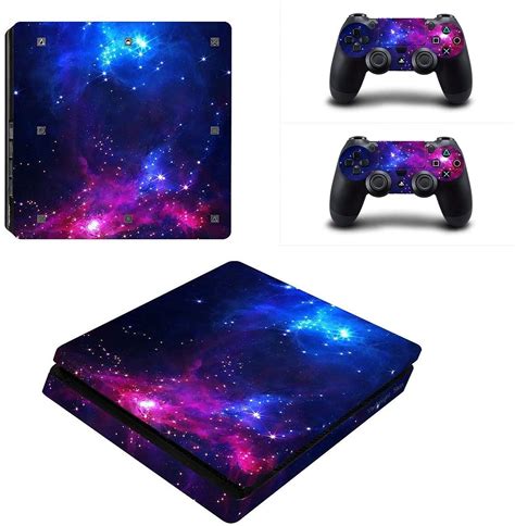 Elton Space Galaxy Theme 3M Skin Sticker Cover for PS4 Slim Console and ...