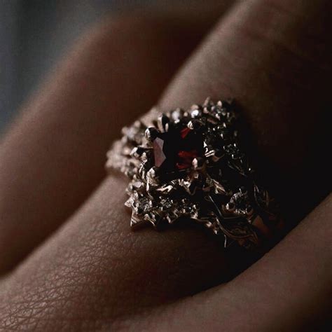 Vampire jewelry in 2024 | Gothic engagement ring, Goth engagement rings ...