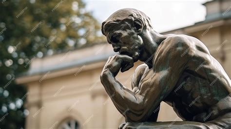 Premium Photo | Thinker man concept close up