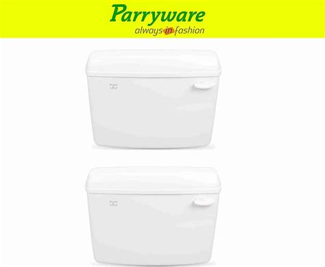 Parryware Standard Tip Top Polypropylene Cistern set of 2 pic 530 Side ...