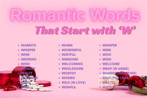 60+ Romantic Words Starting with "W": Whispers of the Heart - PhrasesMaster