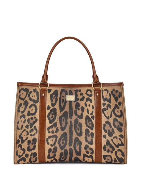 Dolce & Gabbana Crespo Leopard-Print Tote Bag Price in India | Culture ...