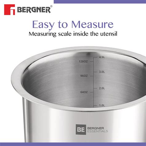 Bergner BE Bergner Essentials Tri-Ply Stainless Steel Junior Tope - In