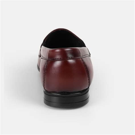 Buy Mochi Men Maroon Formal Moccasin Online | SKU: 19-637-44-40 – Mochi ...