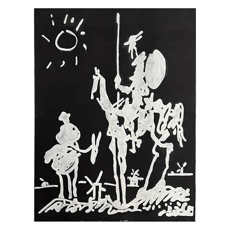 Don Quixote Painting After Pablo Picasso