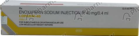 Zeroklot 40 MG Injection (0.4): Uses, Side Effects, Price, Dosage ...