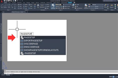 AutoCAD Page Setup Command 的图像结果