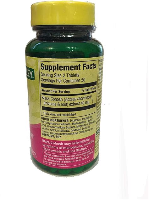 Black Cohosh Extract 100 Tablets - Natural Menopause Support | Buy Now with Express ...