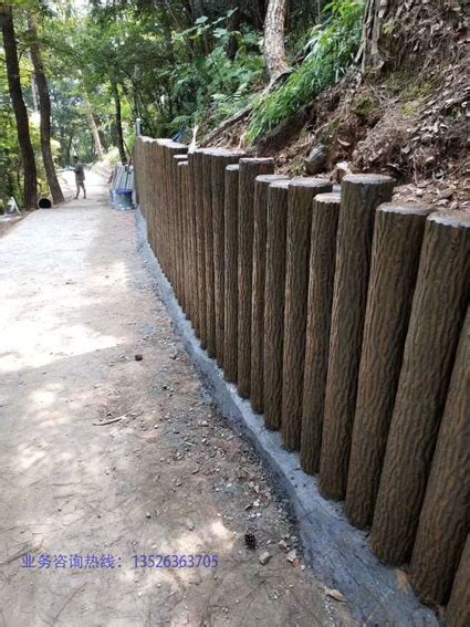河道护岸——仿木桩挡土墙的应用及优点