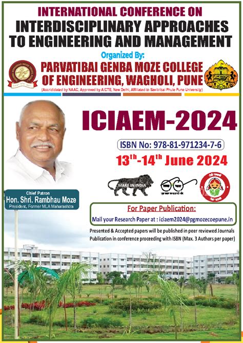 New - INTERNATIONAL CONFERENCE ON PARVATIBAI GENBA MOZE COLLEGE ...