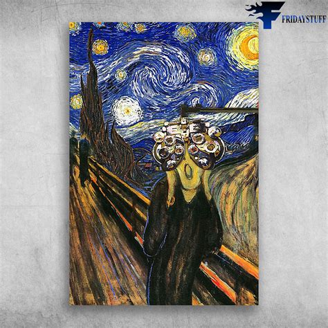 The Starry Night Van Gogh Starry Night Oil Painting - FridayStuff