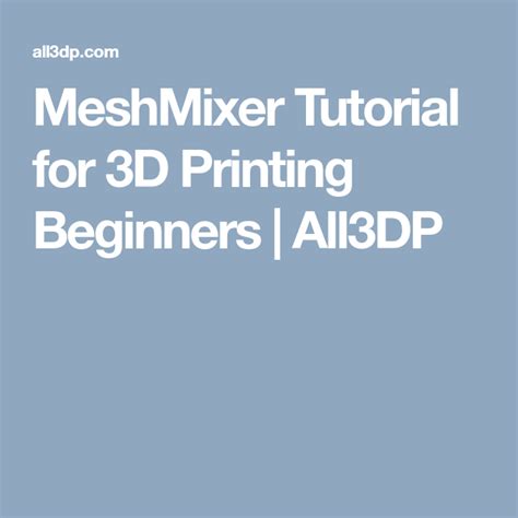 Meshmixer Tutorial for Beginners 的图像结果