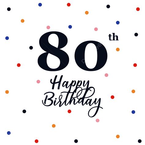 Happy 80th Birthday Anniversary Background Poster Template Download on ...