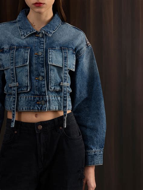 Boxy Crop Denim Jacket – Lovegen
